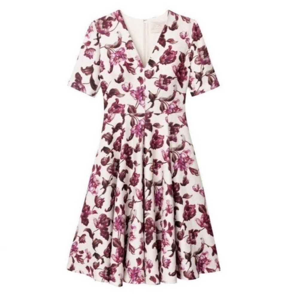 Gal Meets Glam Edith Floral Fit And Flare Midi Dress - Picture 11 of 13